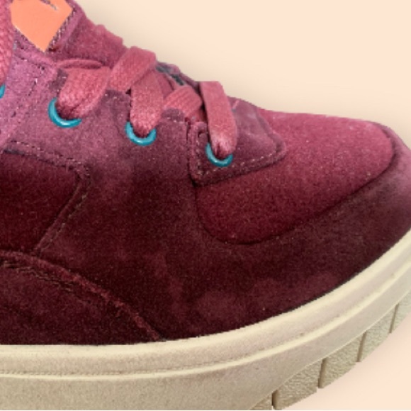 Puma Aubergine Mayze Stack Leather Platform Sneakers VGUC - Picture 8 of 12